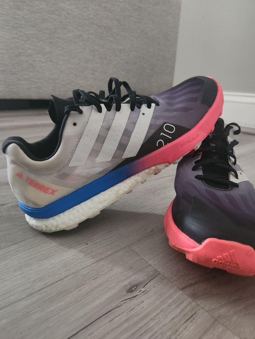 Adidas Terrex Trail Running Shoes - Purple, Pink, Blue